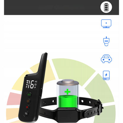 Obroża elektryczna dla psa T330 3w1 – dźwięk, wibracja, impuls, zasięg 300 m, IPX7