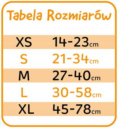 Hauki Obroża półzaciskowa dla małego psa S 21–34 cm, materiałowa 2 cm – wzór Smoki