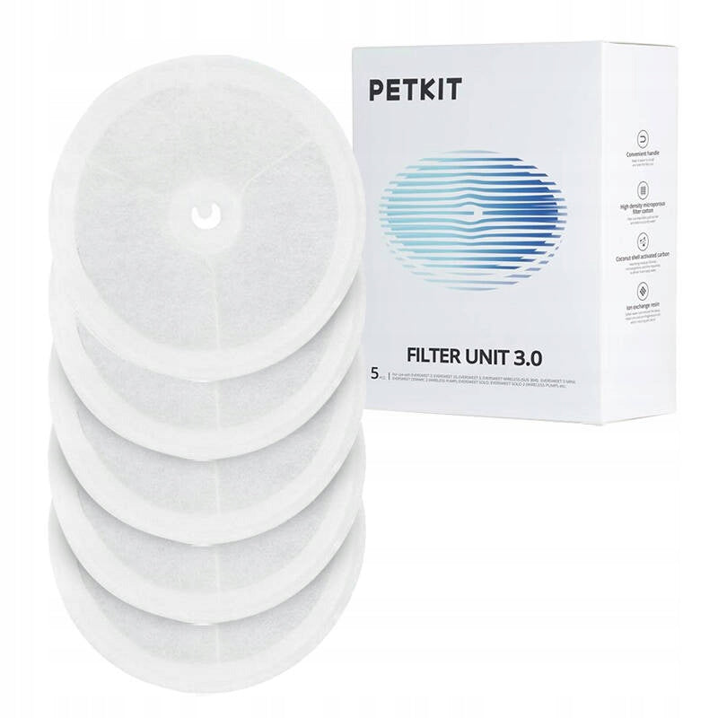 Petkit filtr do poidła Fountain Filter Unit 3.0 do fontanny Eversweet, 5 szt. – biały
