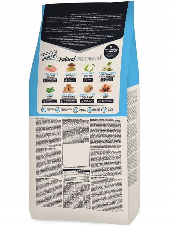 Ownat Classic Cat Kitten sucha karma dla kociąt 4 kg z kurczakiem – bez konserwantów