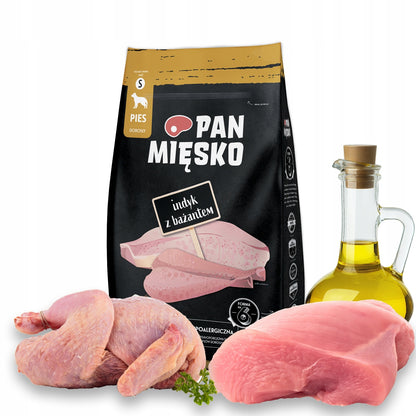 Pan Mięsko sucha karma dla psa indyk z bażantem 3 kg – chrupki S dla małych ras