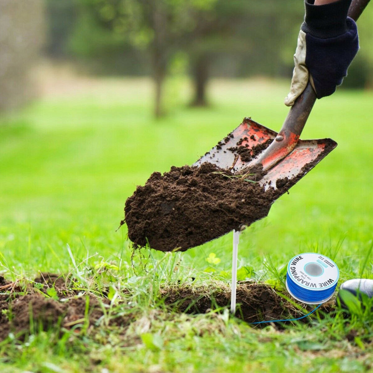 Retoo Pastuch elektryczny dla psa z obrożą 25–47 cm, przewód 300 m, do 5000 m² – czarny