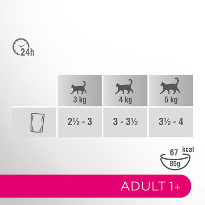 Perfect Fit mokra karma dla kota dorosłego w sosie 4x85 g z prebiotykiem – mix smaków