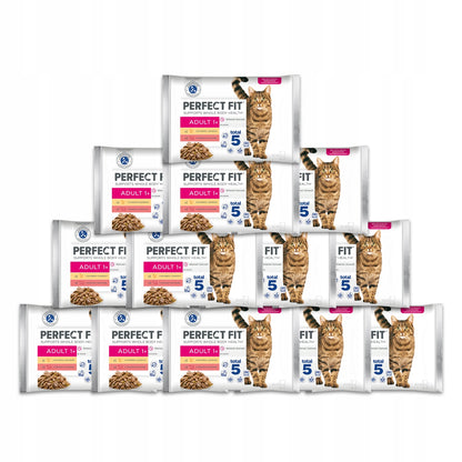 Perfect Fit mokra karma dla kota dorosłego w sosie 4x85 g z prebiotykiem – mix smaków