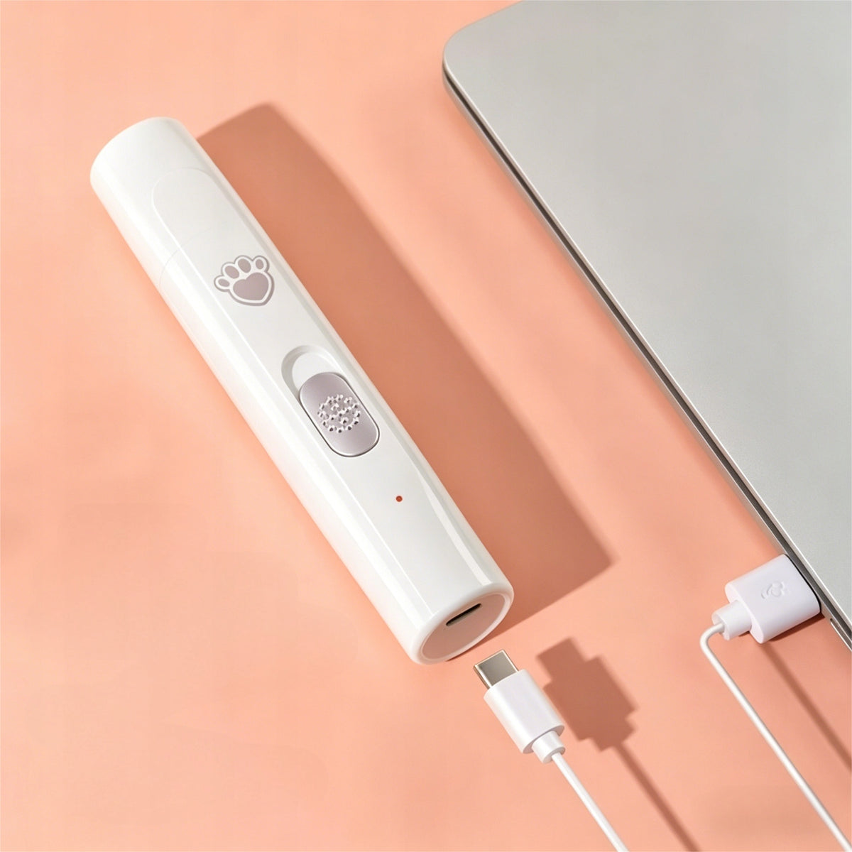 Elektryczny pilnik do pazurów dla psa i kota – cichy, diamentowa tarcza, ładowanie USB