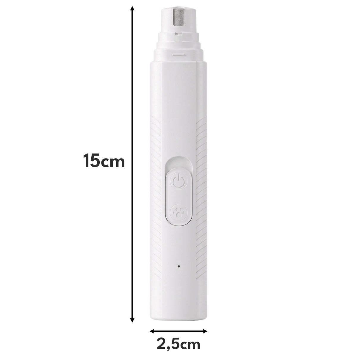 KRUMAD Szlifierka do pazurów dla psa i kota bezprzewodowa, USB-C, 7500 obr./min – stalowa tarcza