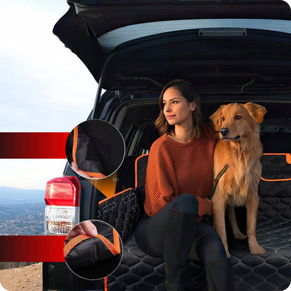 WS Mata do bagażnika dla psa 173 x 174 cm wodoodporna, do SUV i kombi – XL, czarna