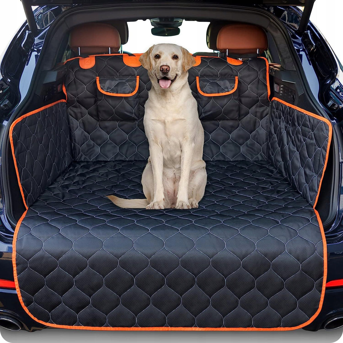 WS Mata do bagażnika dla psa 173 x 174 cm wodoodporna, do SUV i kombi – XL, czarna