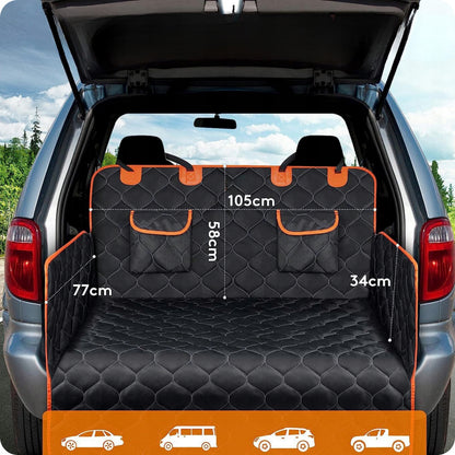 WS Mata do bagażnika dla psa 173 x 174 cm wodoodporna, do SUV i kombi – XL, czarna