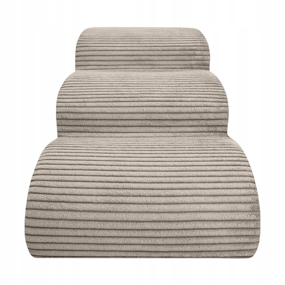 Dogguru Pokrowiec na schodki dla psa 3 stopnie 60x30x40 cm, poliester, zamek – beżowy