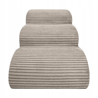 Dogguru Pokrowiec na schodki dla psa 3 stopnie 60x30x40 cm, poliester, zamek – beżowy