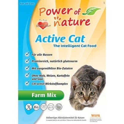 Power of Nature Active Cat Farm Mix sucha karma dla kota 6 kg – bezzbożowa, kurczak
