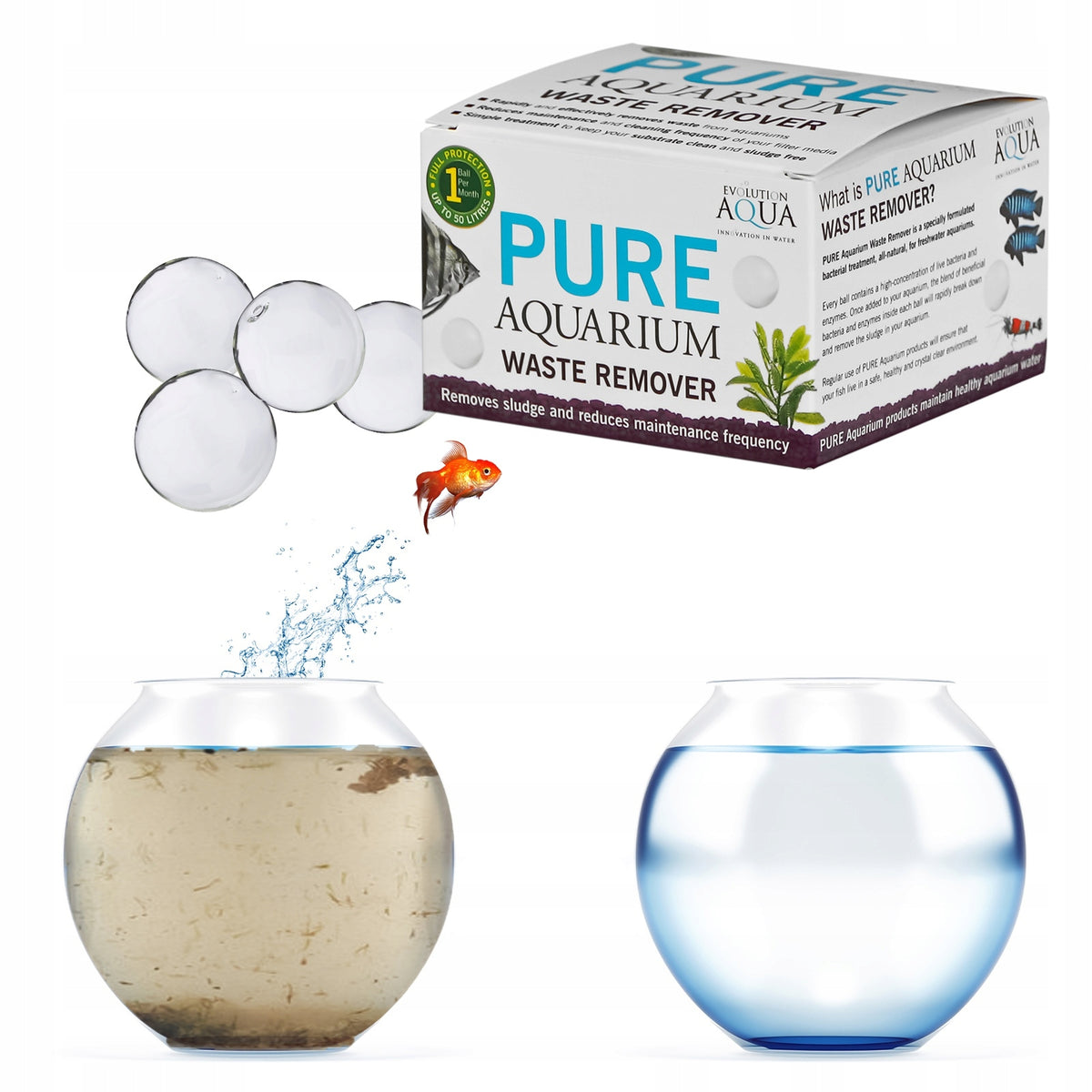 Evolution preparat na szlam do akwarium 100 ml – kulki z bakteriami i enzymami