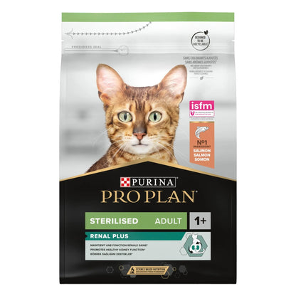 PRO PLAN Adult Sterilised Renal Plus sucha karma dla kotów sterylizowanych 3 kg – łosoś