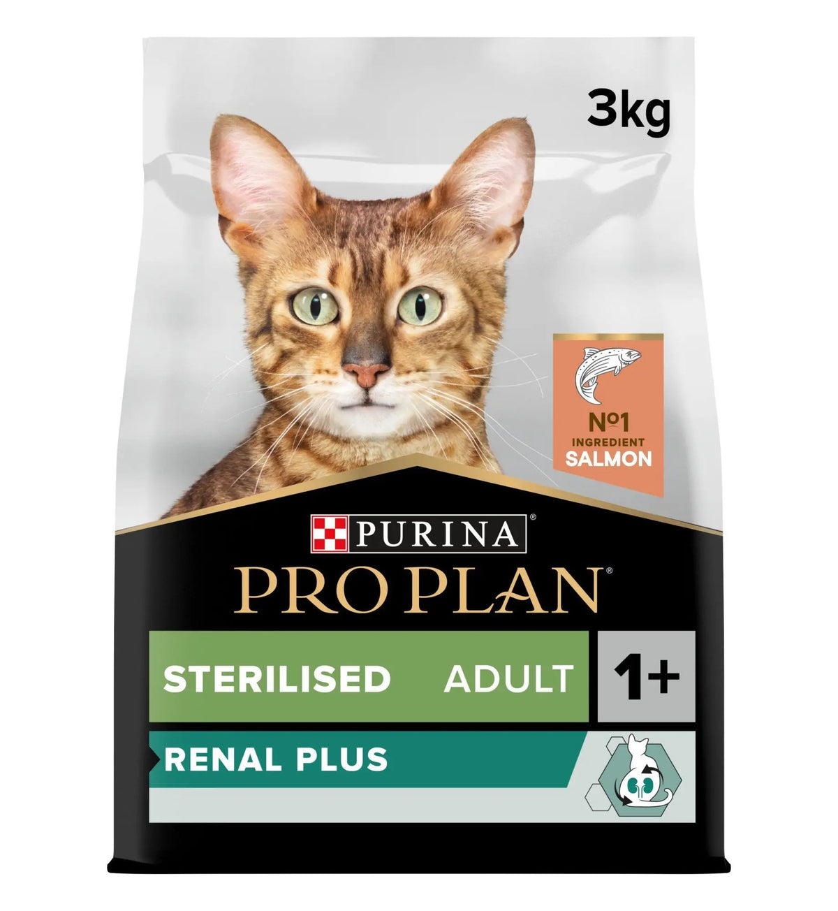 PRO PLAN Adult Sterilised Renal Plus sucha karma dla kotów sterylizowanych 3 kg – łosoś