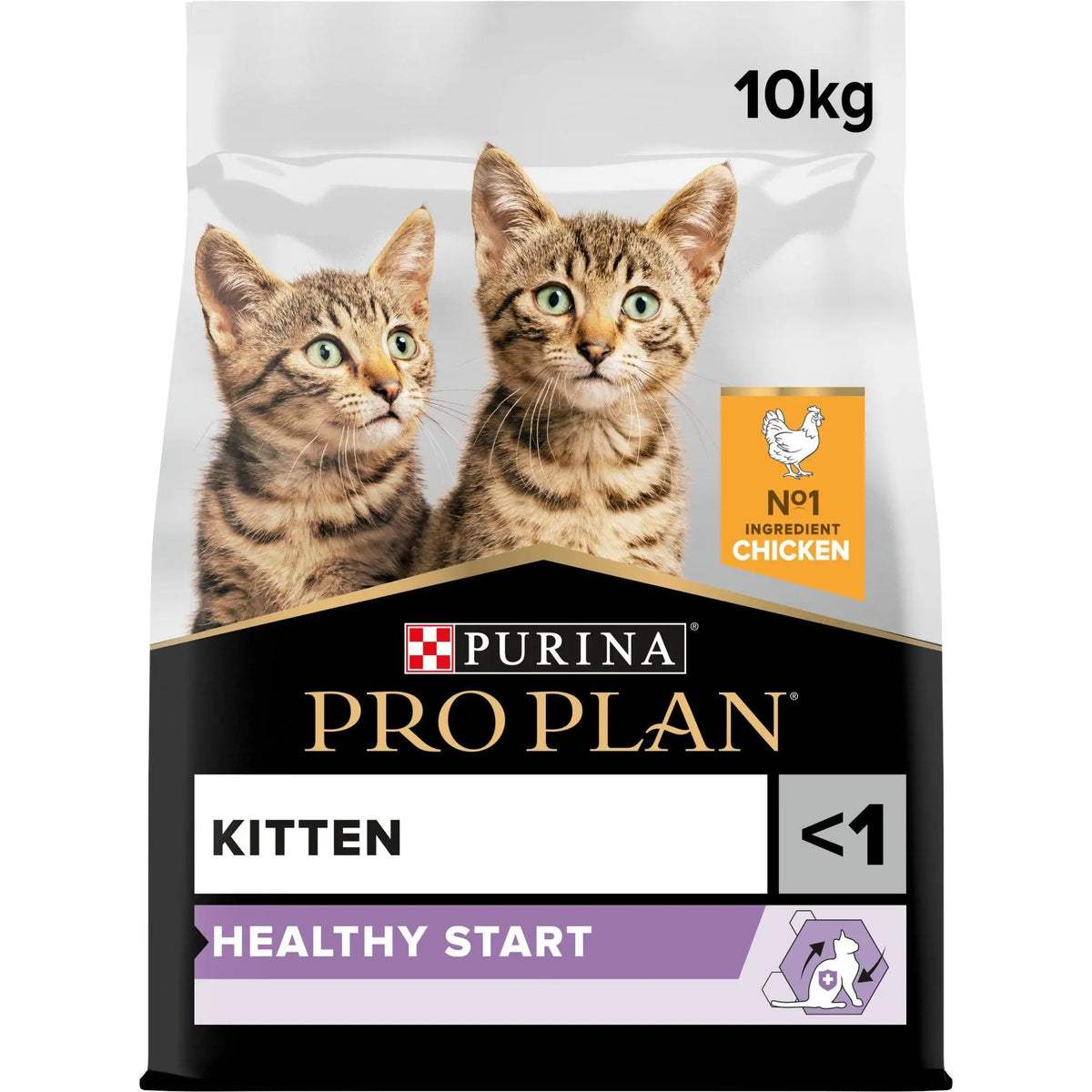 PRO PLAN Kitten Healthy Start sucha karma dla kociąt 10 kg z prebiotykiem – kurczak