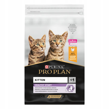 PRO PLAN Kitten Healthy Start sucha karma dla kociąt 10 kg z prebiotykiem – kurczak