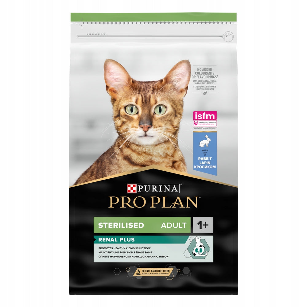 PRO PLAN Sucha karma dla kotów sterylizowanych 10 kg z królikiem i prebiotykiem – Renal