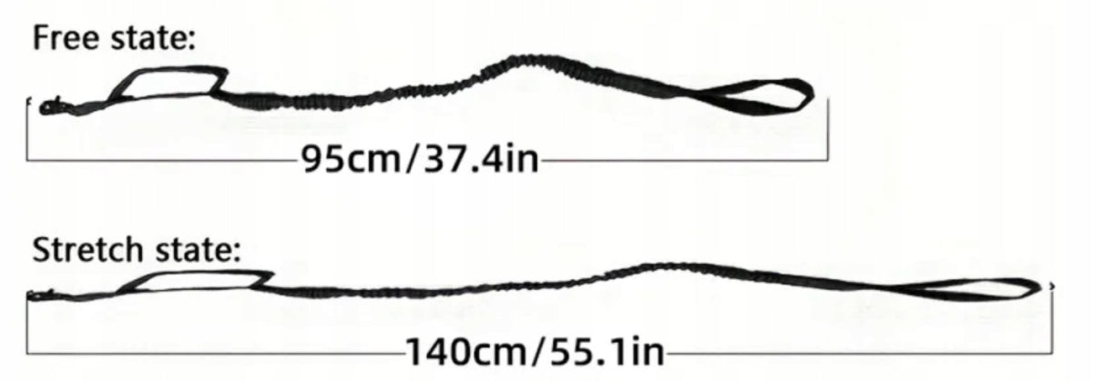DKM Obroża taktyczna dla psa ze smyczą bungee, nylon 1680D, 39-50 cm, rozmiar L – oliwkowa