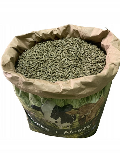 Karma dla młodych królików Junior 25 kg – granulat, mieszanka paszowa z marchewką