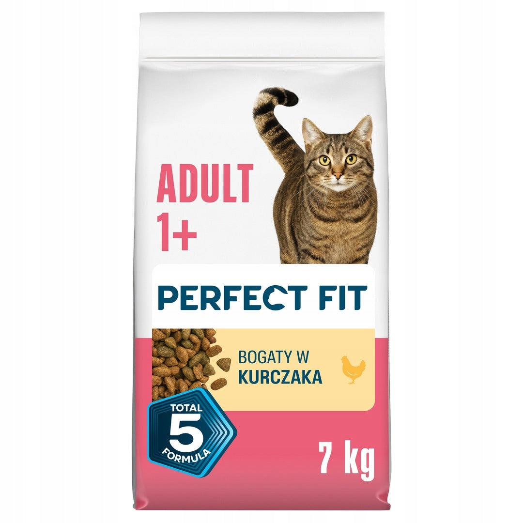 Perfect Fit sucha karma dla kota dorosłego 7 kg z prebiotykiem – smak kurczak