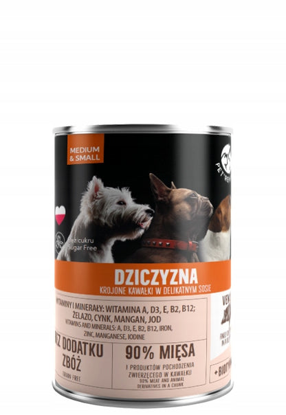Pet Republic mokra karma dla psa bez zbóż 30 x 400 g – kawałki w sosie, mix smaków
