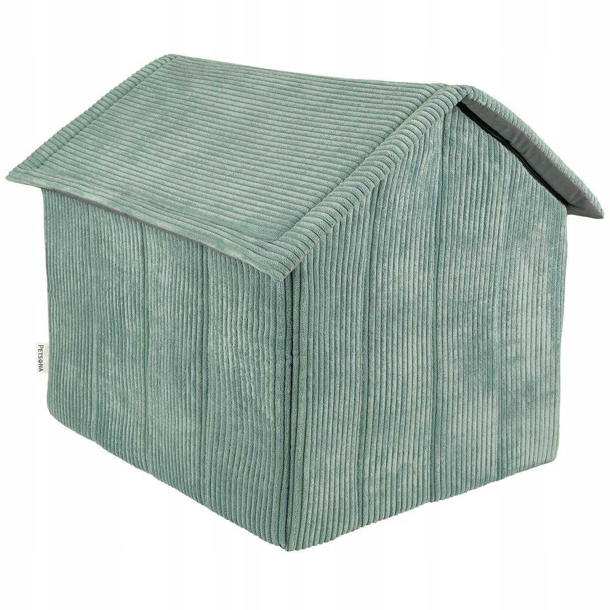 Petsona Buda dla psa piankowa 70 × 70 × 65 cm z wyjmowanym materacem, rozmiar XXL – zielona