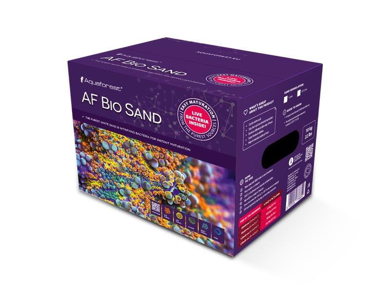 Aquaforest Bio Sand piasek aragonitowy do akwarium morskiego 1-2 mm 4 kg – naturalny
