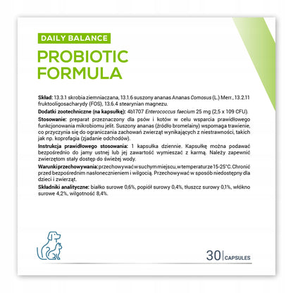 Vet Expert ProBiotic Formula probiotyk dla psa i kota na trawienie – 30 kapsułek