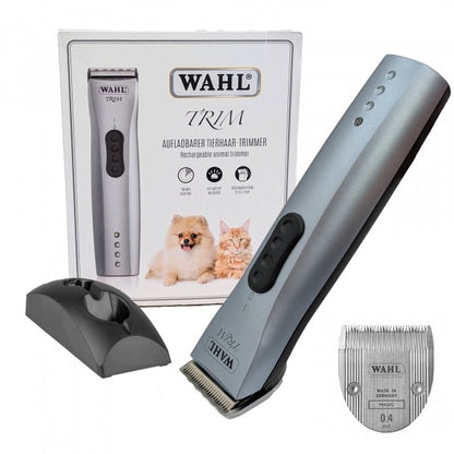 Wahl Super Trim bezprzewodowy trymer dla psa – ostrze 0,4 mm, 100 min pracy, srebrny
