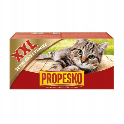 Propesko mokra karma dla kota w saszetkach 48 x 100 g – mix mięsa i ryb, dla dorosłych