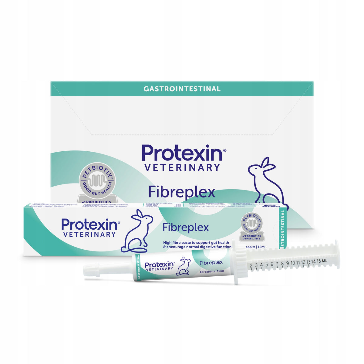 Protexin Fibreplex pasta probiotyczna dla królika 15 ml z prebiotykami – smak marchwi