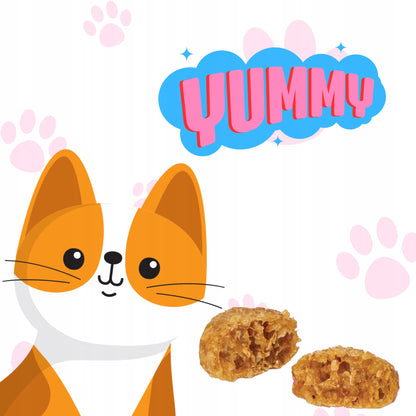 Necon Pet Food przysmaki dla kota nuggetsy z kaczką bez zbóż 85 g – zestaw 5 szt.