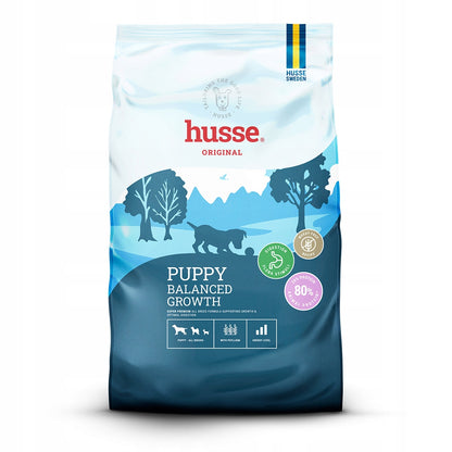 Husse Puppy Balanced Growth sucha karma dla szczeniąt 12 kg bez pszenicy – kurczak