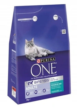Purina ONE sucha karma dla kota dorosłego 3 kg z rybą morską i dorszem – Bifensis