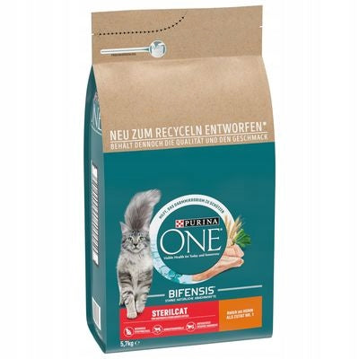 Purina ONE Sterilcat sucha karma dla kota sterylizowanego 5,7 kg – z kurczakiem