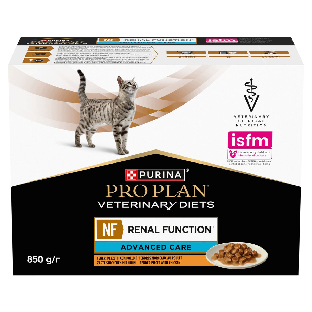 PRO PLAN Veterinary Diets NF Renal Function mokra karma dla kota 10 x 85 g – kurczak