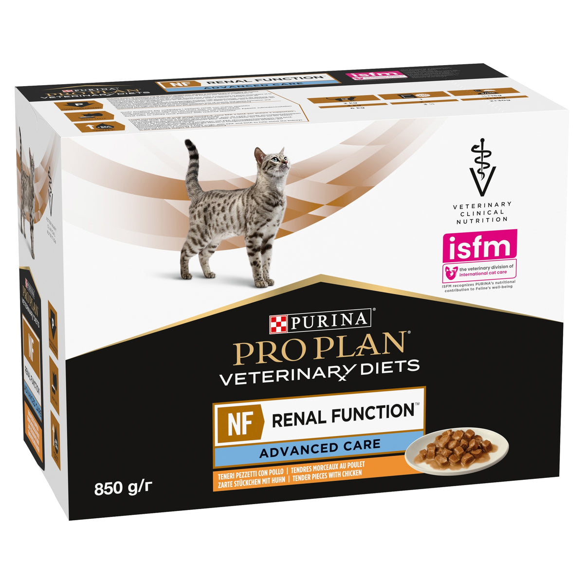 PRO PLAN Veterinary Diets NF Renal Function mokra karma dla kota 10 x 85 g – kurczak