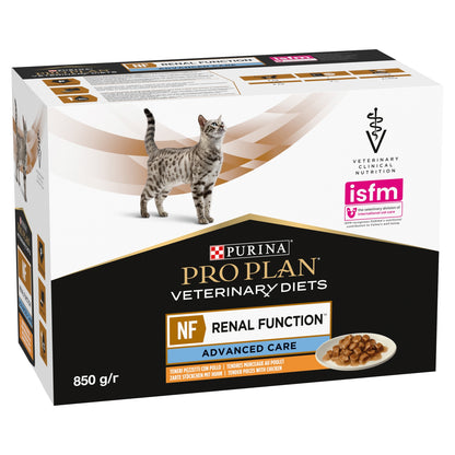 PRO PLAN Veterinary Diets NF Renal Function mokra karma dla kota 10 x 85 g – kurczak