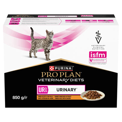 PRO PLAN Veterinary Diets UR Urinary mokra karma dla kota z kurczakiem – 10 x 85 g