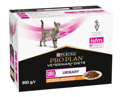 PRO PLAN Veterinary Diets UR Urinary mokra karma dla kota z kurczakiem – 10 x 85 g