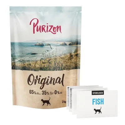Purizon Adult sucha karma dla kota bezzbożowa 2,5 kg z rybą – dla dorosłych kotów