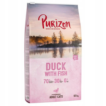Purizon sucha karma dla kota bezzbożowa 1 kg – kaczka z rybą, dla dorosłych kotów