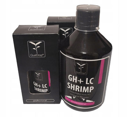 QualDrop GH+LC Shrimp mineralizator wody RO dla krewetek Caridina 500 ml – w płynie z dozownikiem