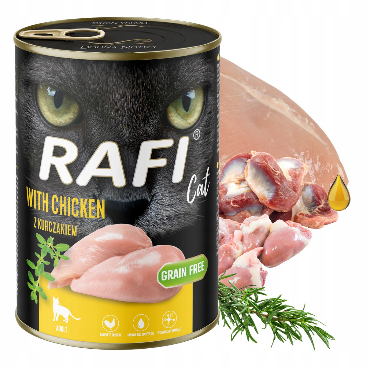 Rafi Karma mokra dla kota bezzbożowa 20 x 400 g w puszkach – mix smaków