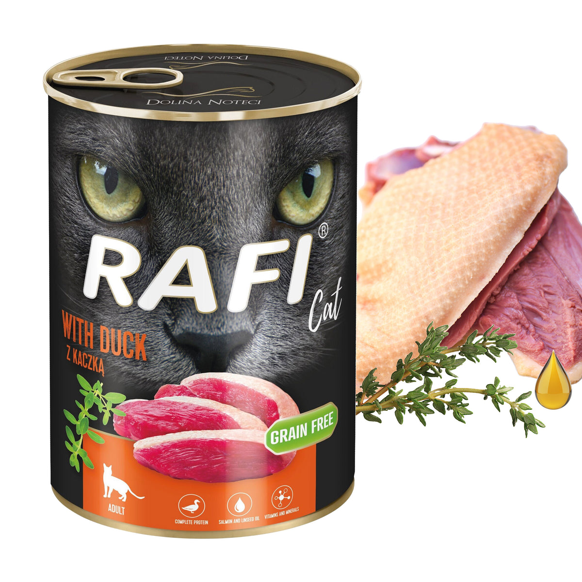 Rafi Karma mokra dla kota bezzbożowa 20 x 400 g w puszkach – mix smaków
