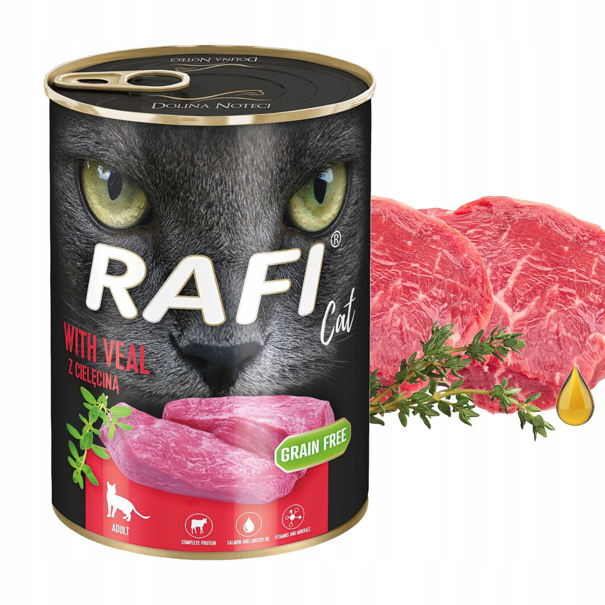Rafi Karma mokra dla kota bezzbożowa 20 x 400 g w puszkach – mix smaków
