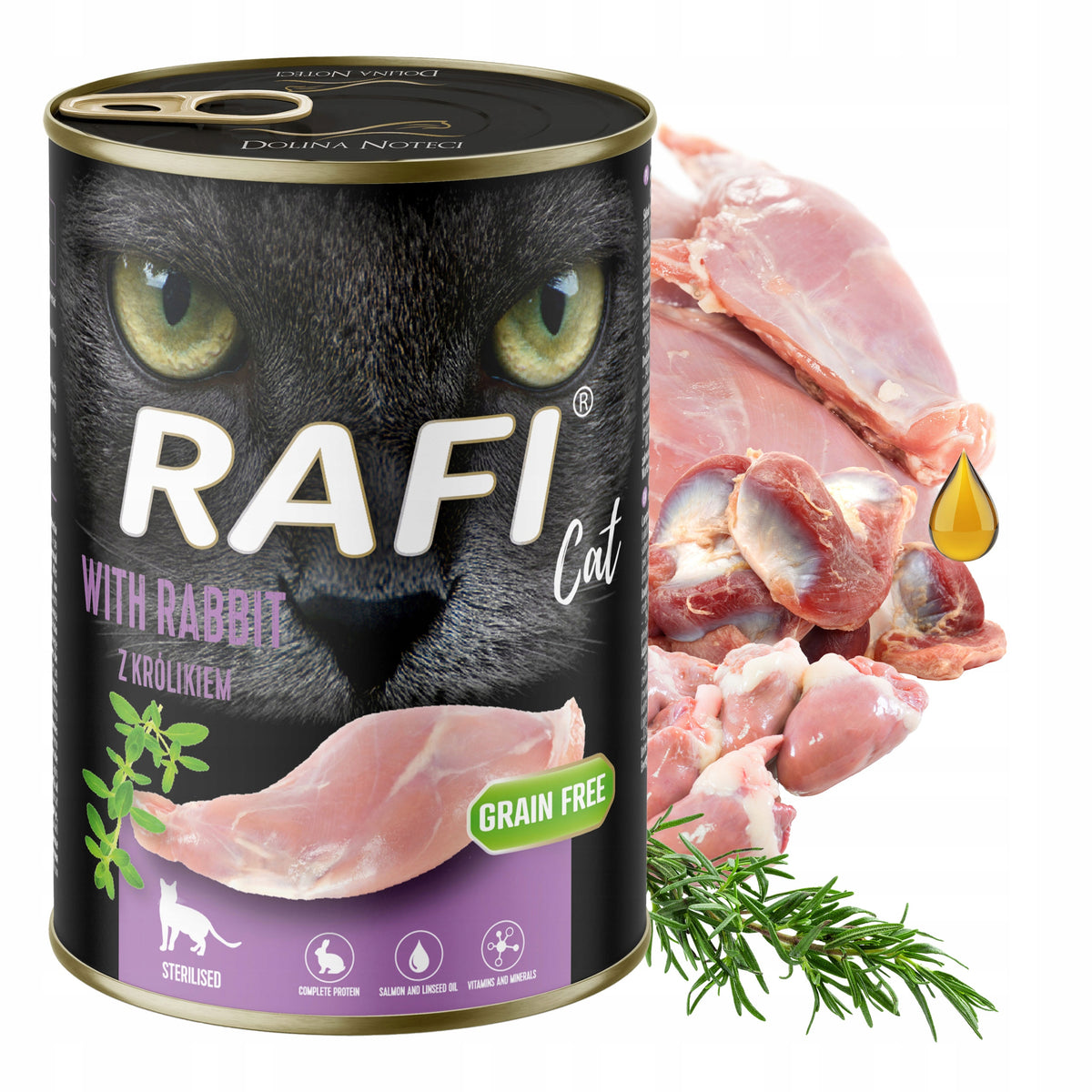 Rafi Karma mokra dla kota bezzbożowa 20 x 400 g w puszkach – mix smaków