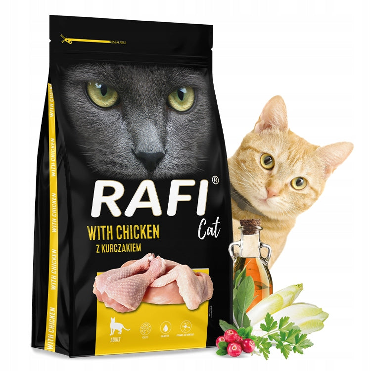 Rafi Cat sucha karma dla kota z kurczakiem 2 x 7 kg – dla dorosłych kotów sterylizowanych