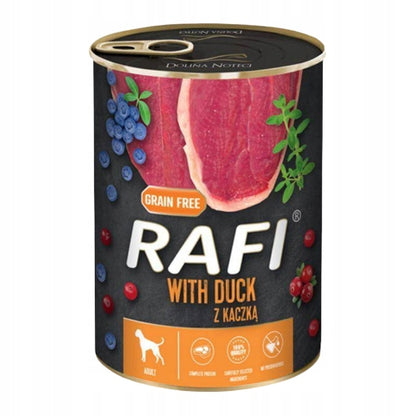 RAFI Karma mokra dla psa bez zbóż 24 x 400 g – mix 8 smaków, dla dorosłych psów
